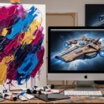 Vanesa Massa, artista visual argentina que combina pintura y herramientas de inteligencia artificial